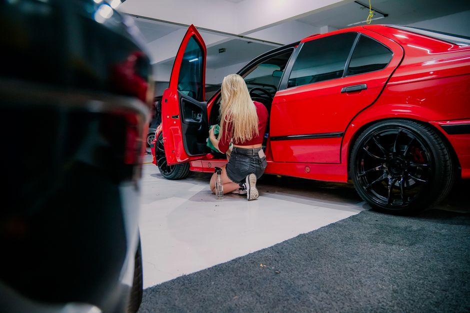 Thorough interior detailing and cleaning of a vehicle